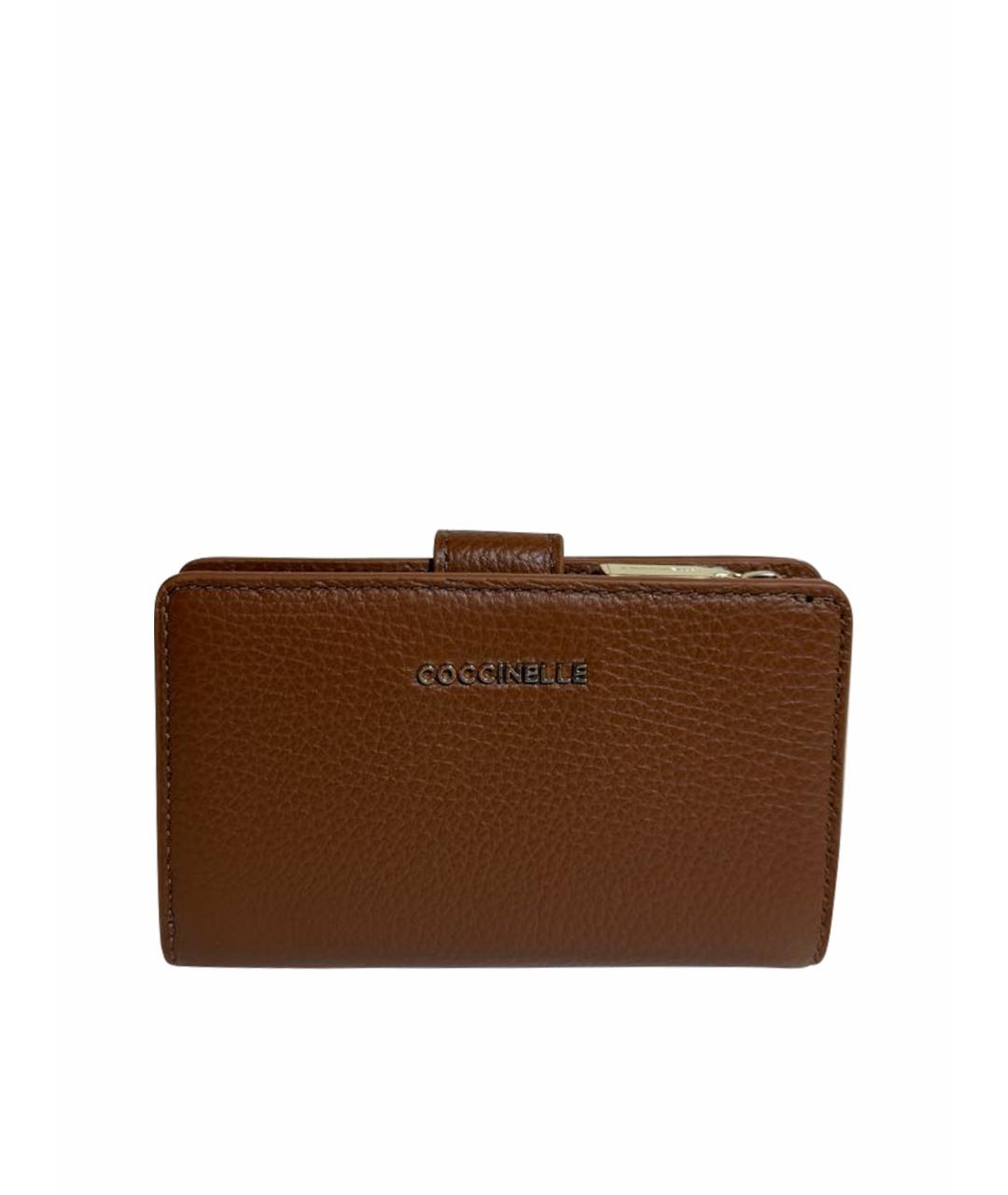 COCCINELLE Коричневый кожаный кошелек, фото 1