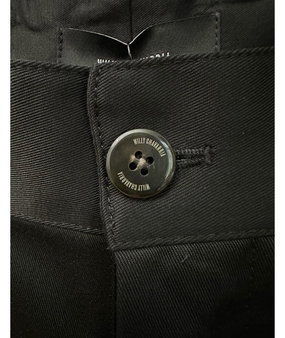 WILLY CHAVARRIA Черные хлопковые шорты, фото 3