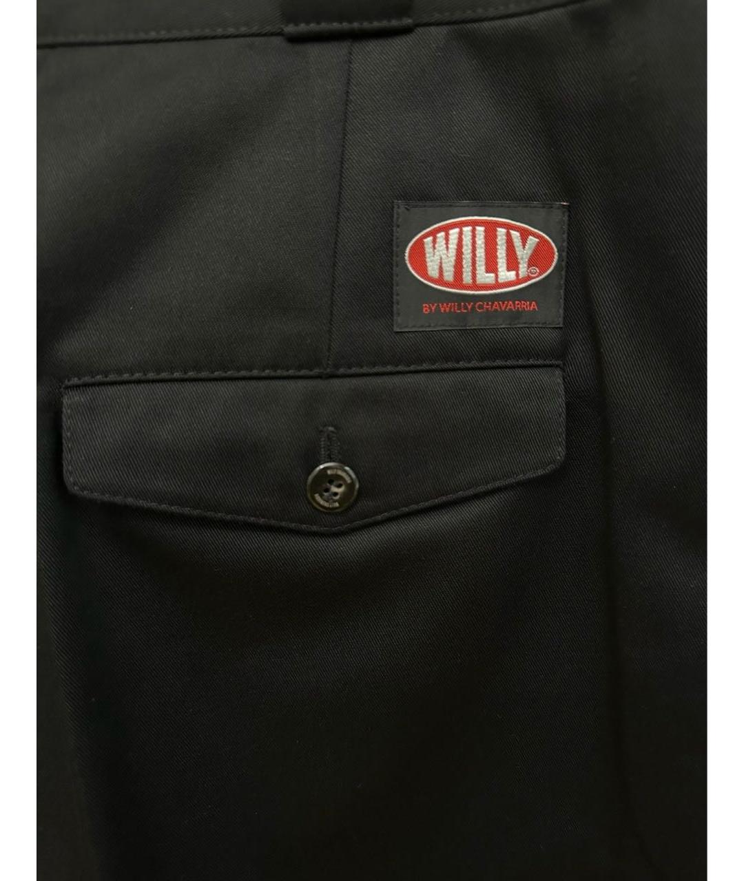 WILLY CHAVARRIA Черные хлопковые шорты, фото 4