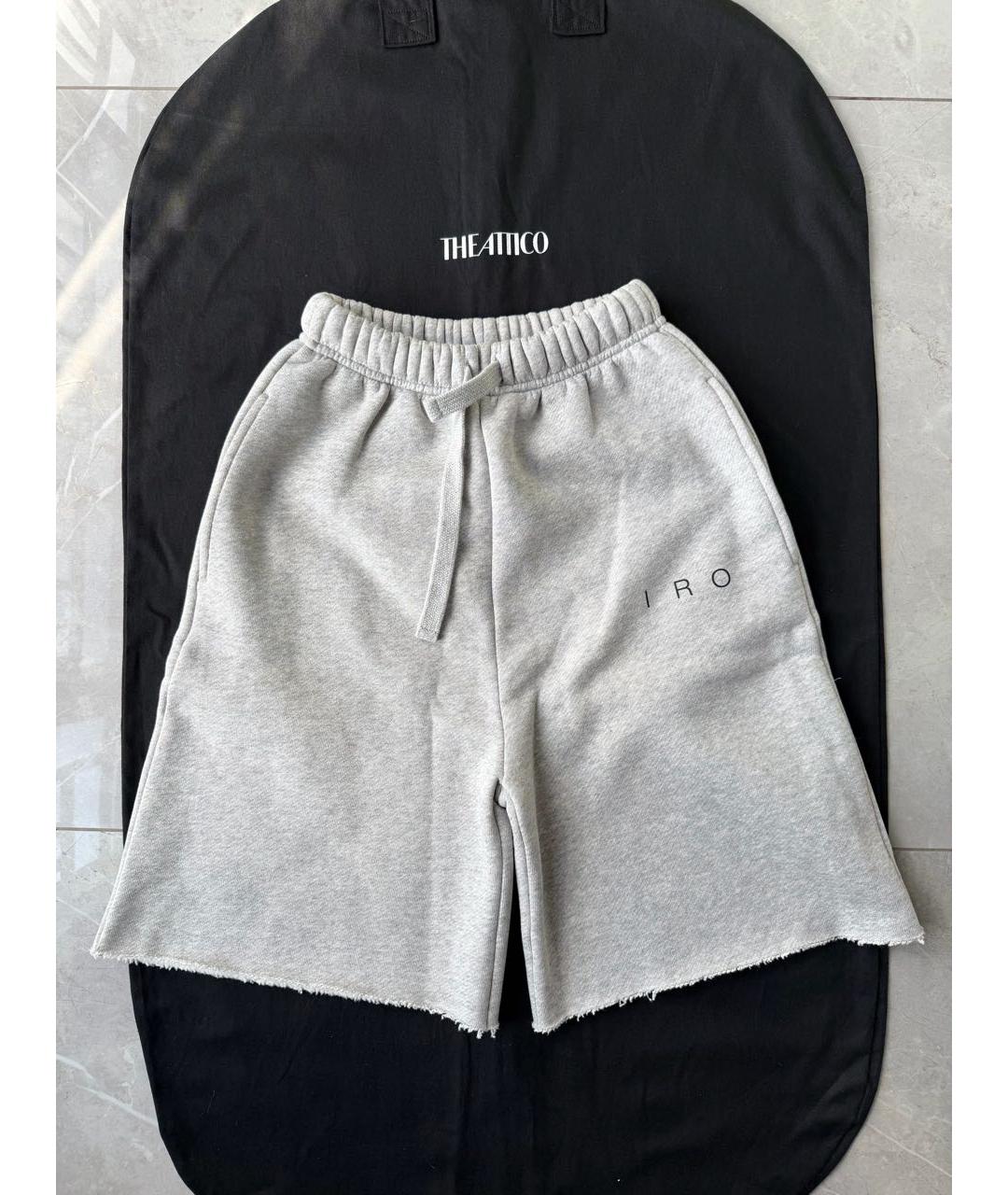 IRO Серые хлопковые шорты, фото 7