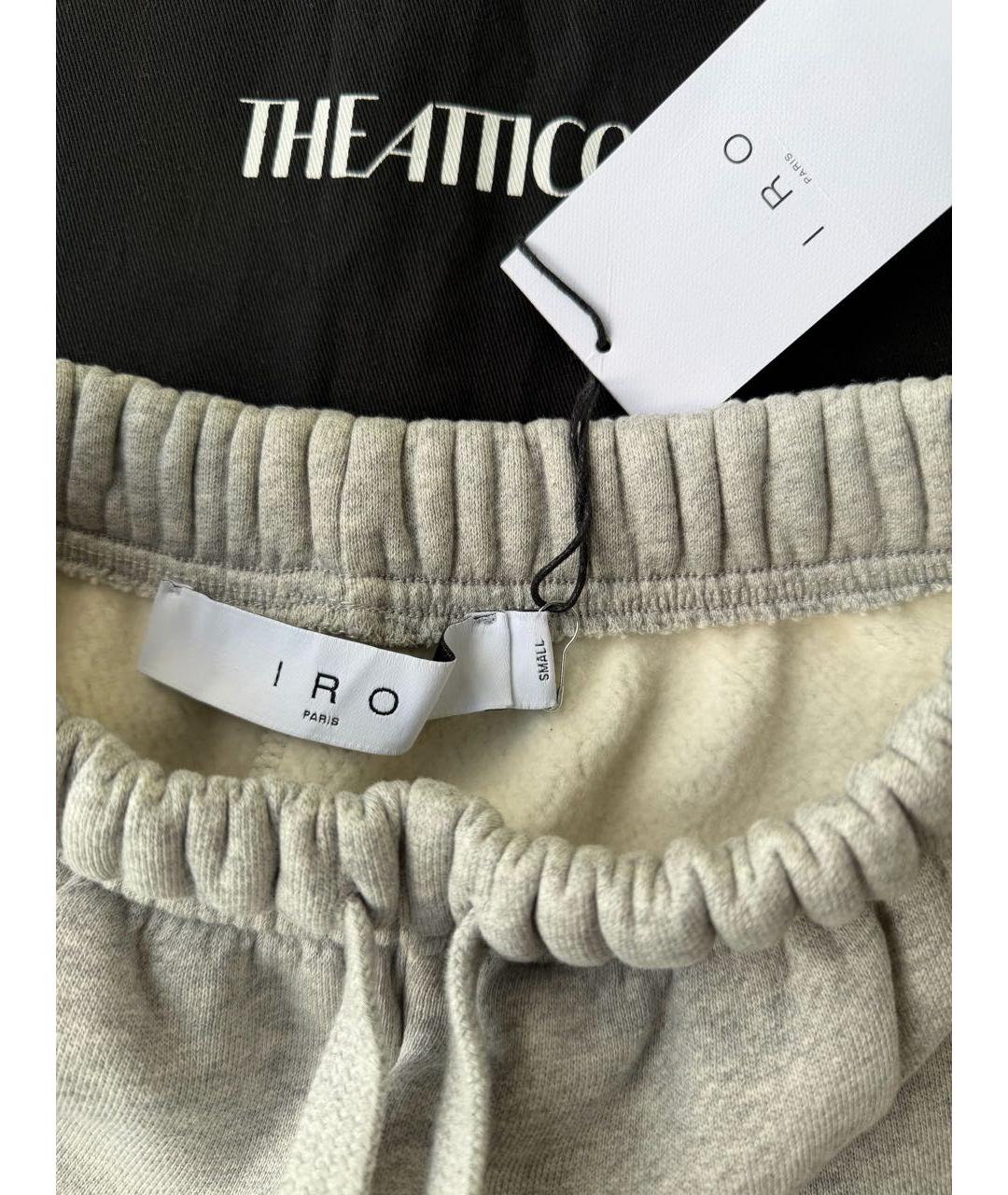 IRO Серые хлопковые шорты, фото 4