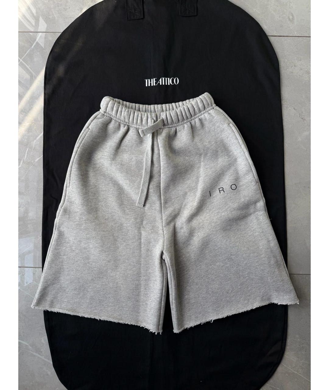 IRO Серые хлопковые шорты, фото 2