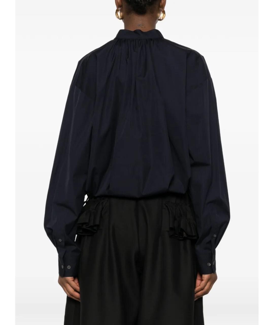 DRIES VAN NOTEN Черная хлопковая юбка миди, фото 3