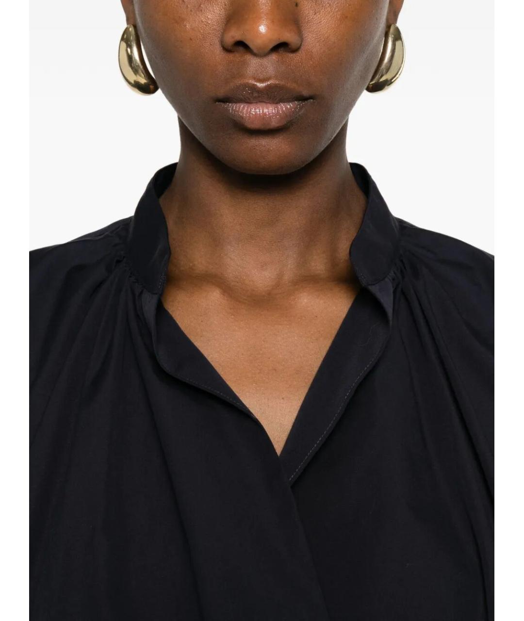 DRIES VAN NOTEN Черная хлопковая юбка миди, фото 5