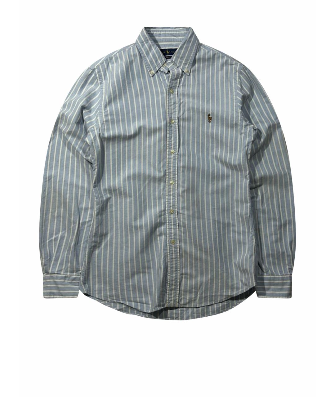 POLO RALPH LAUREN Голубая хлопковая классическая рубашка, фото 1