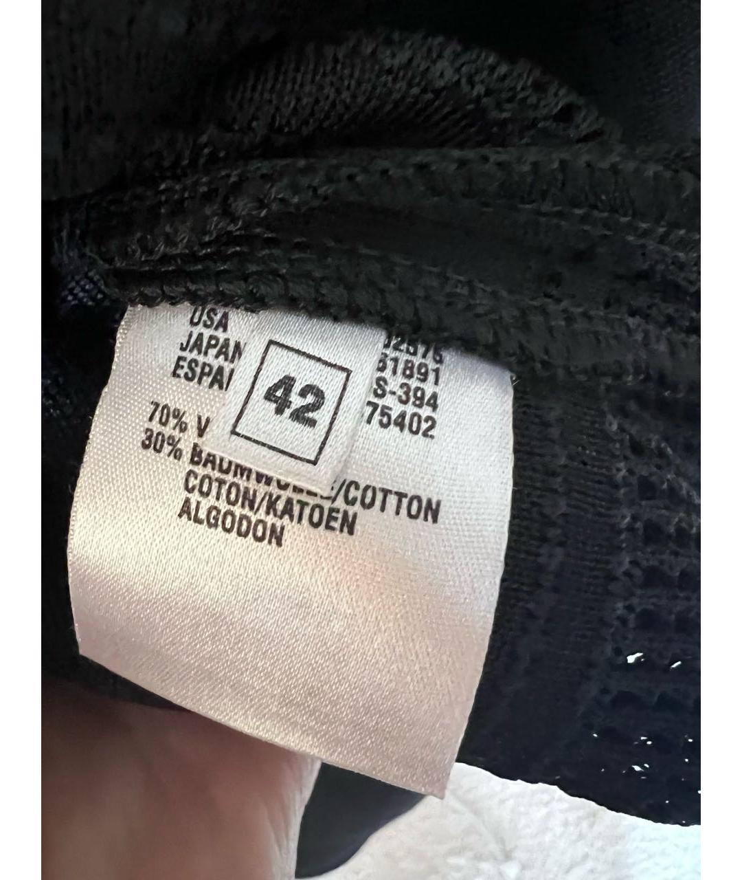 ESCADA Черный хлопко-эластановый джемпер / свитер, фото 4