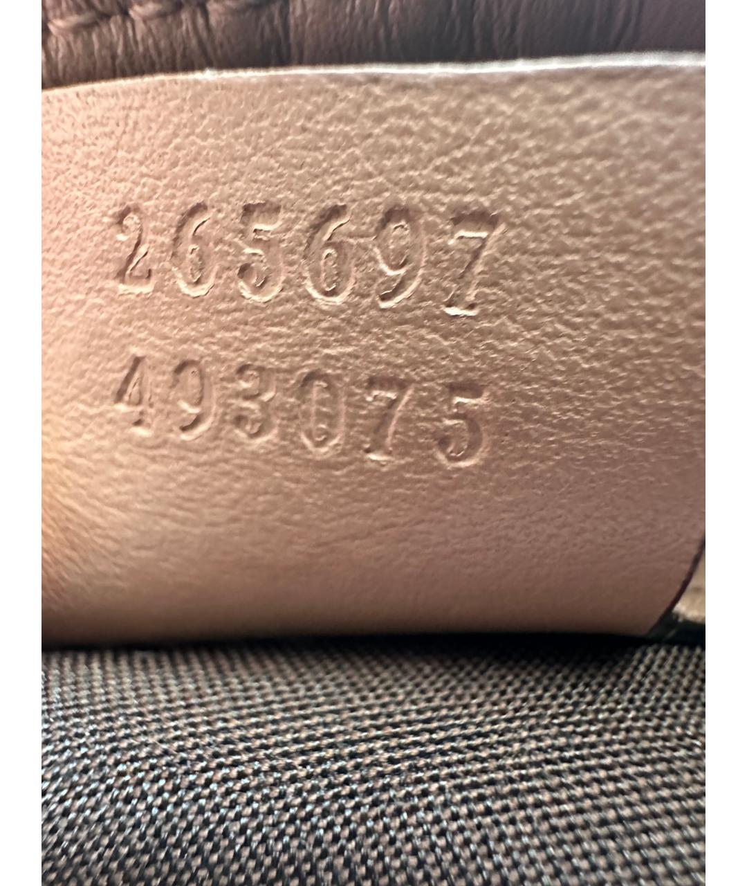 GUCCI Розовая кожаная сумка с короткими ручками, фото 7