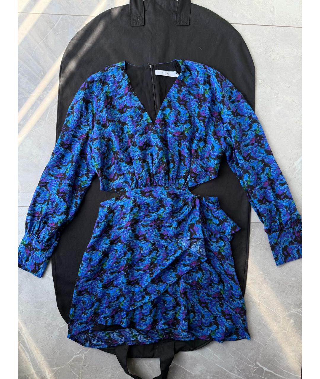 IRO Темно-синее повседневное платье, фото 9