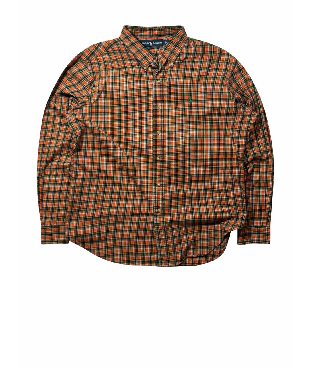 POLO RALPH LAUREN Оранжевая хлопковая кэжуал рубашка, фото 1
