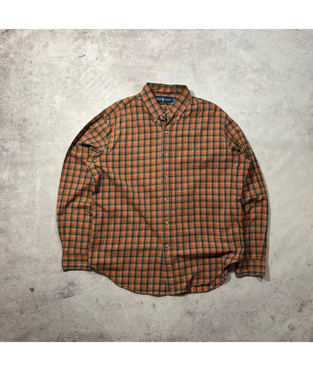 POLO RALPH LAUREN Оранжевая хлопковая кэжуал рубашка, фото 6