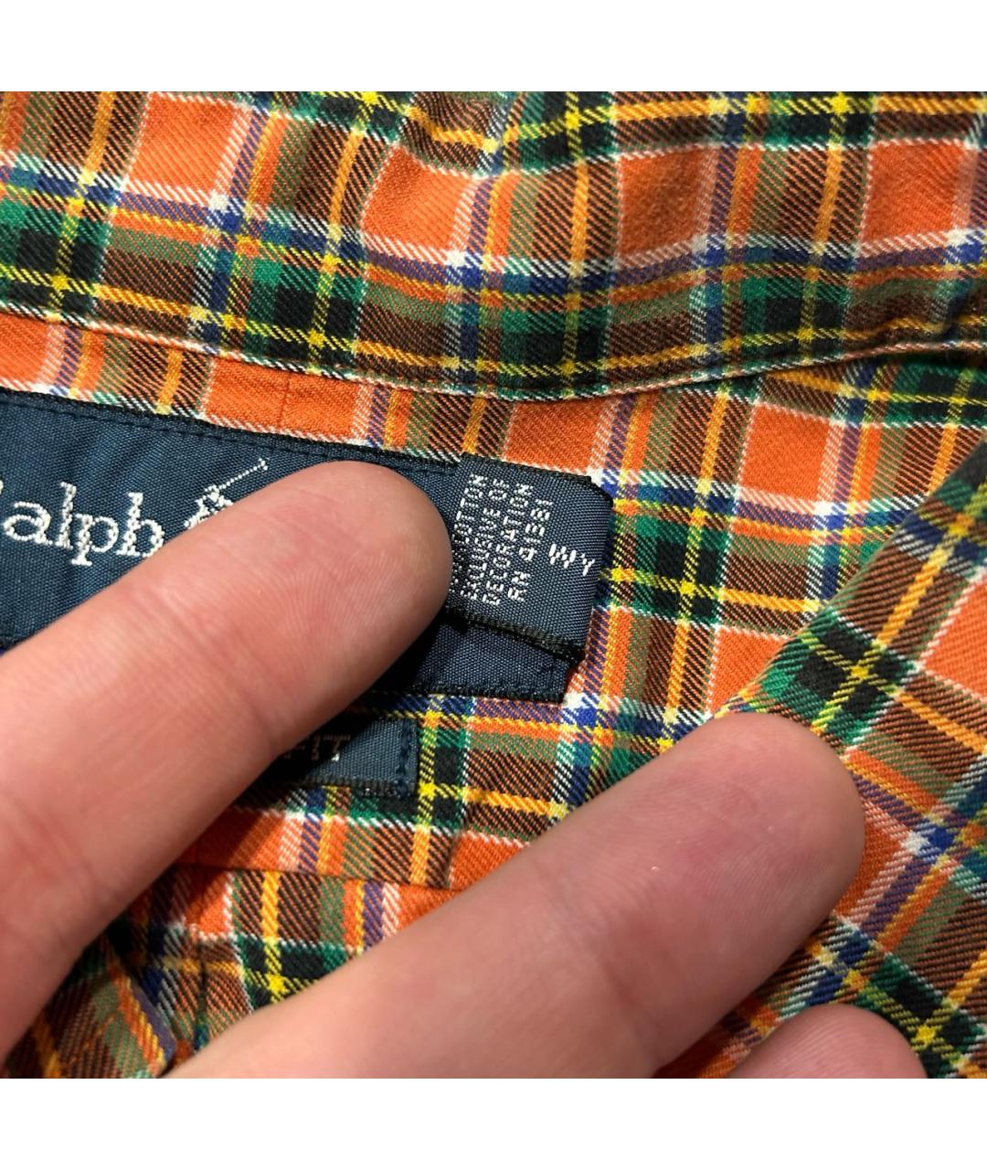POLO RALPH LAUREN Оранжевая хлопковая кэжуал рубашка, фото 5