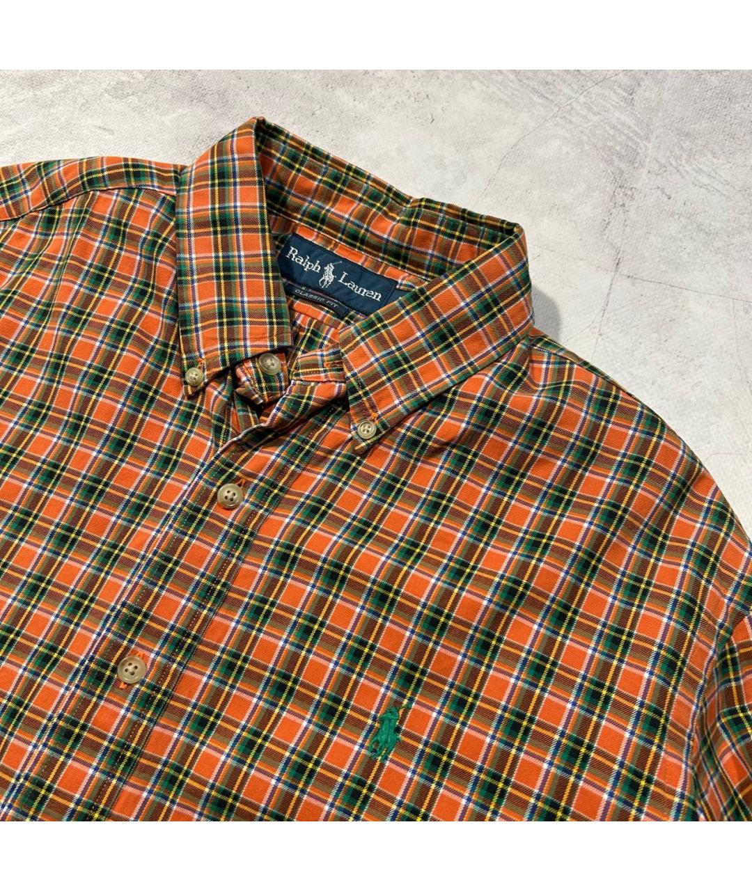 POLO RALPH LAUREN Оранжевая хлопковая кэжуал рубашка, фото 2