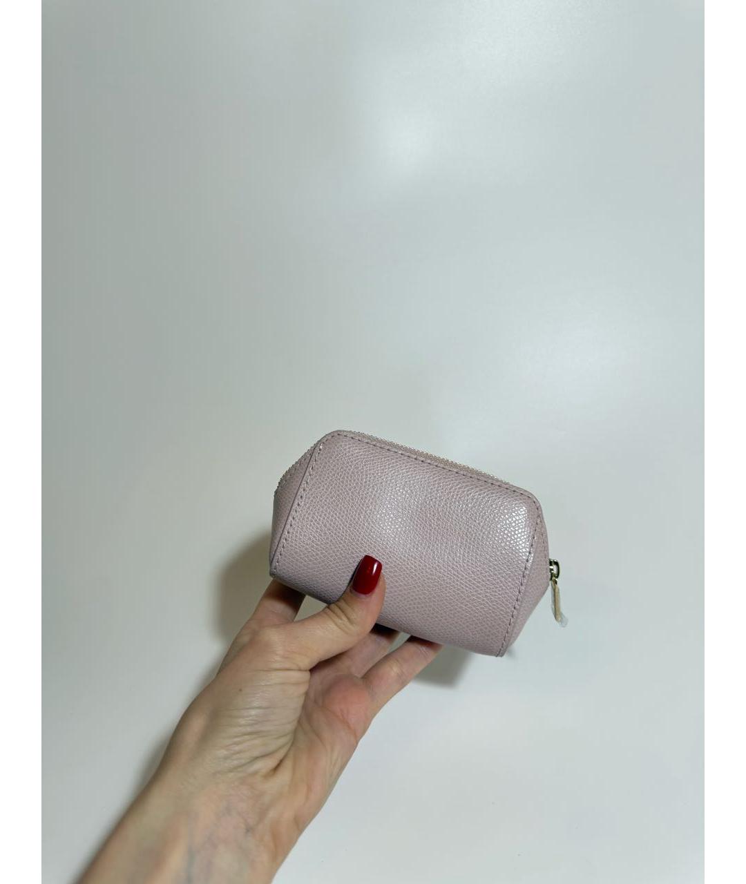 FURLA Розовая кожаная косметичка, фото 3