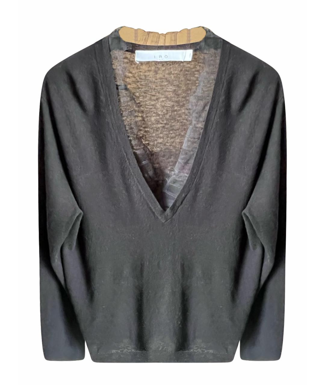 IRO Черный кашемировый джемпер / свитер, фото 1
