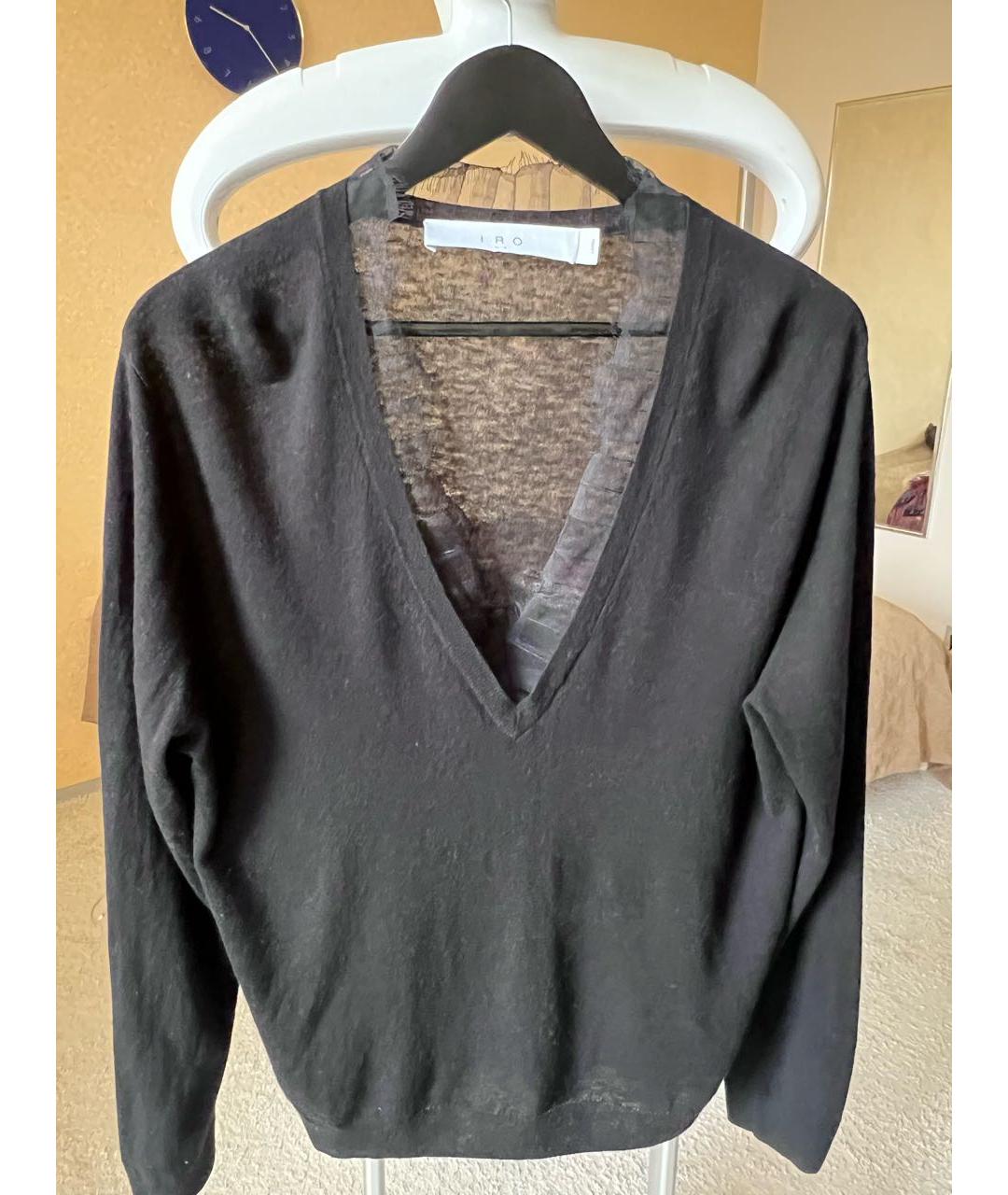 IRO Черный кашемировый джемпер / свитер, фото 5
