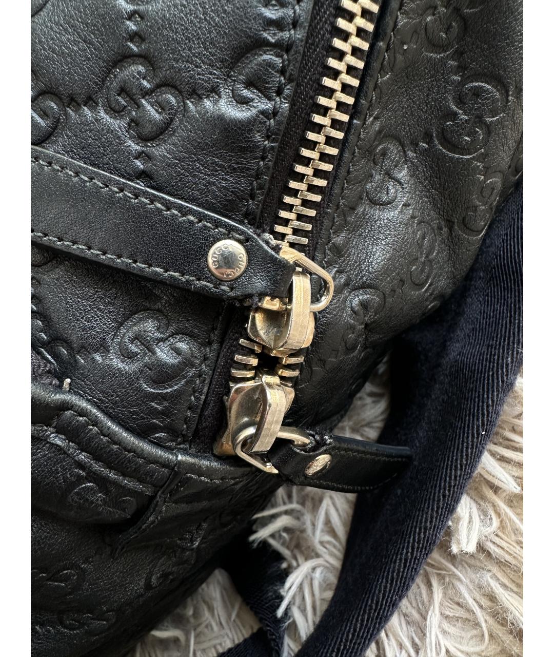 GUCCI Черный кожаный рюкзак, фото 4