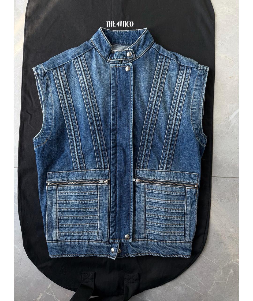 IRO Темно-синий деним жакет/пиджак, фото 5