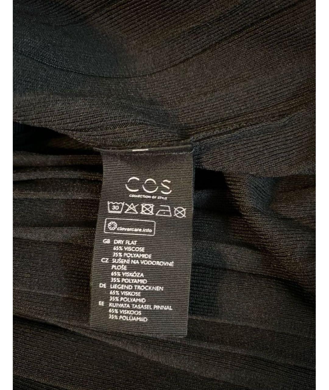 COS Черный вискозный кардиган, фото 4