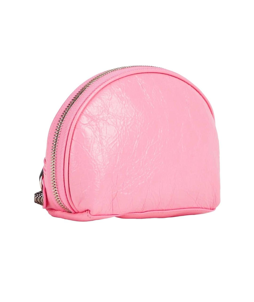 BALENCIAGA Розовая кожаная косметичка, фото 2