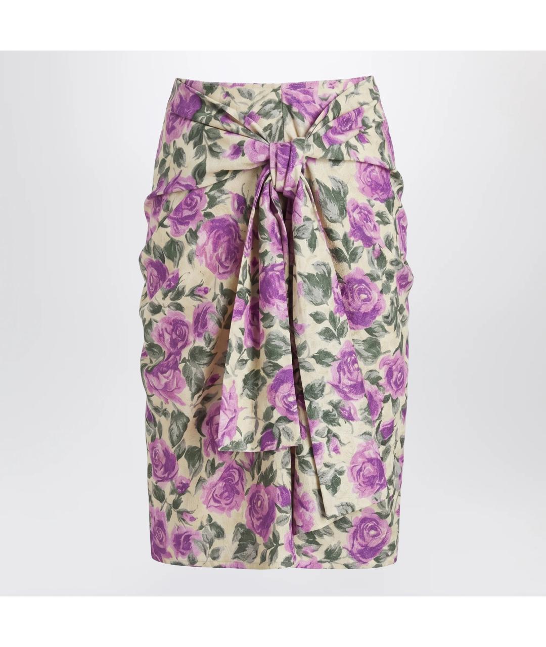 CHLOE Мульти шелковая юбка миди, фото 2