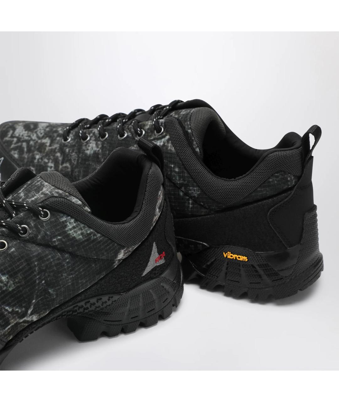 ROA Серые текстильные низкие кроссовки / кеды, фото 4