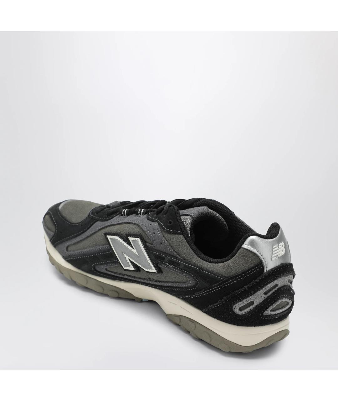 NEW BALANCE Черные замшевые низкие кроссовки / кеды, фото 2