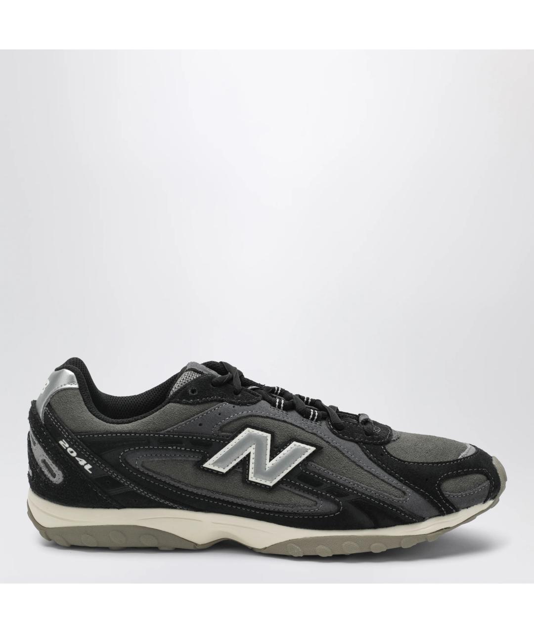 NEW BALANCE Черные замшевые низкие кроссовки / кеды, фото 3