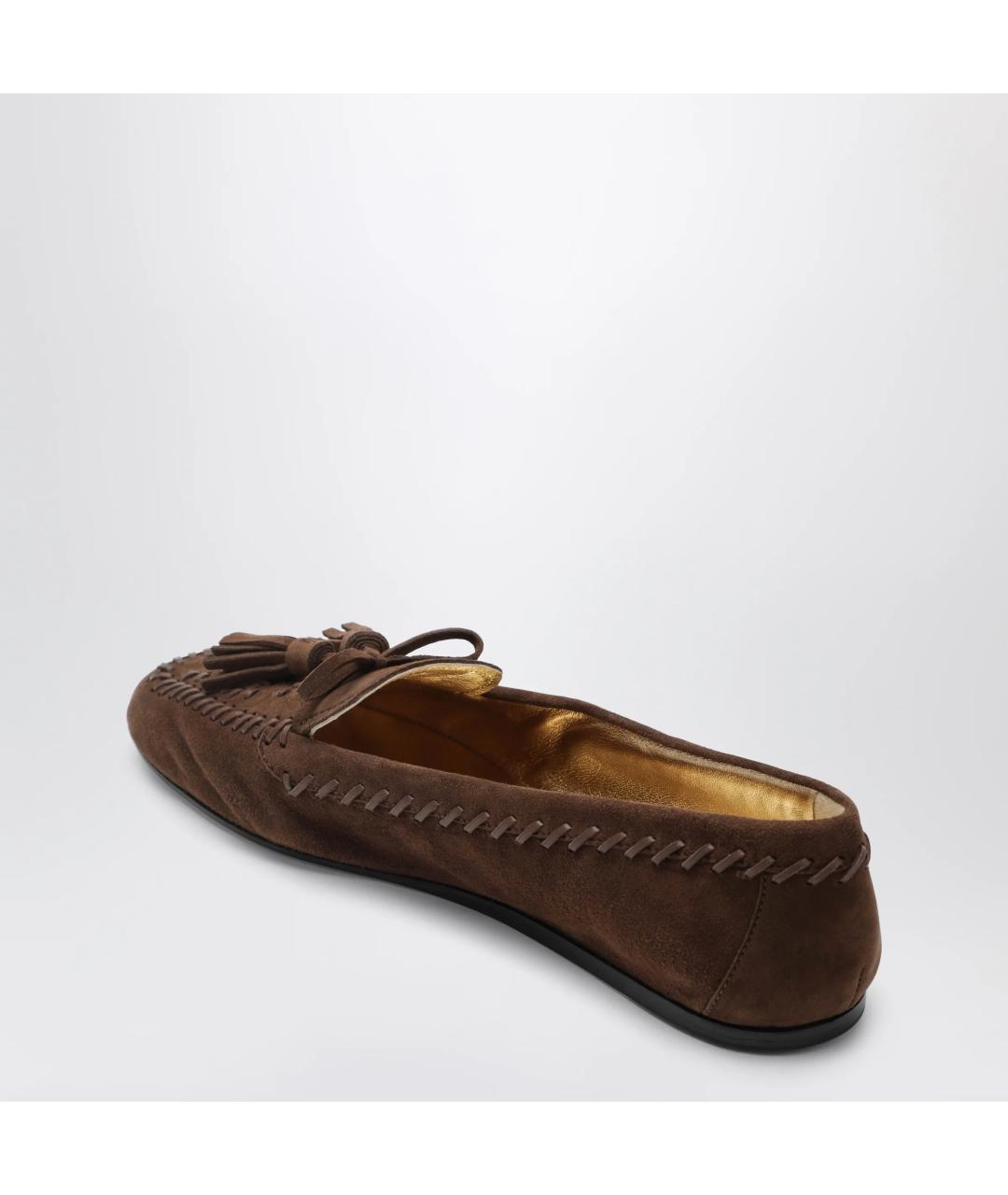 PRADA Коричневые замшевые лоферы, фото 2