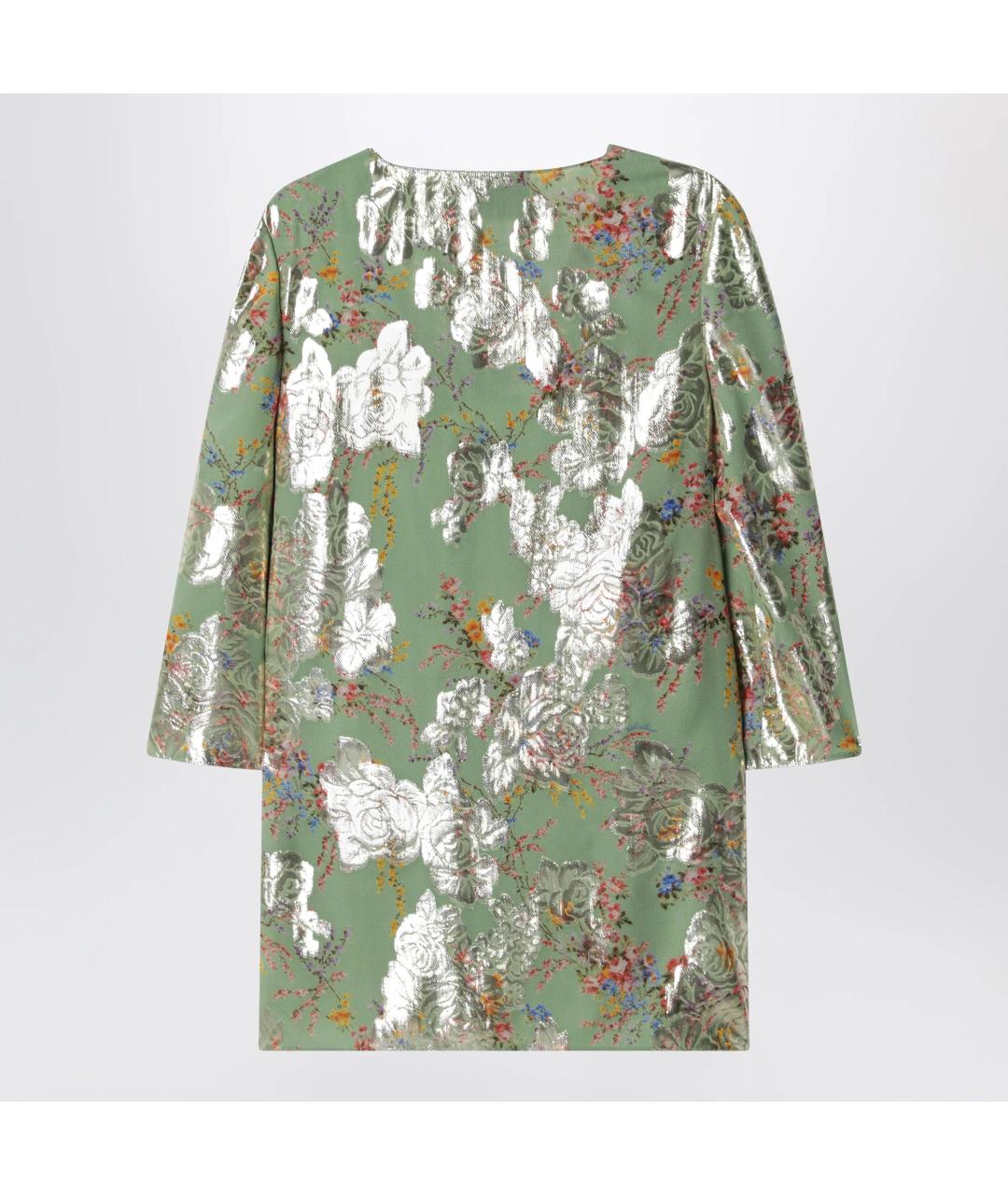 VALENTINO Зеленая шелковая блузы, фото 2