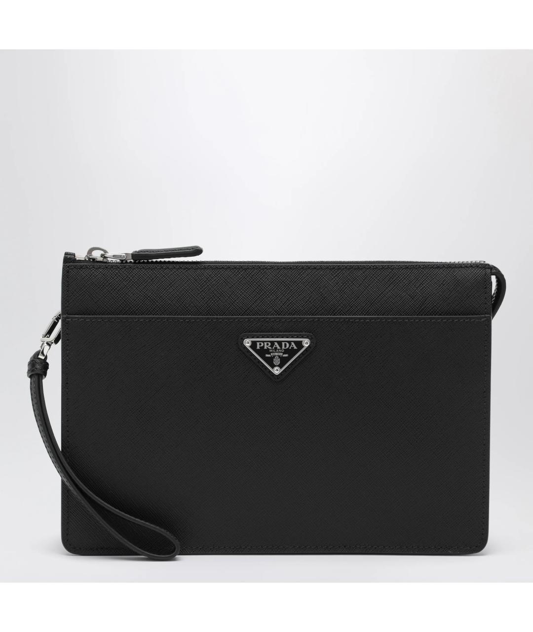 PRADA Черная кожаная папка для документов, фото 3