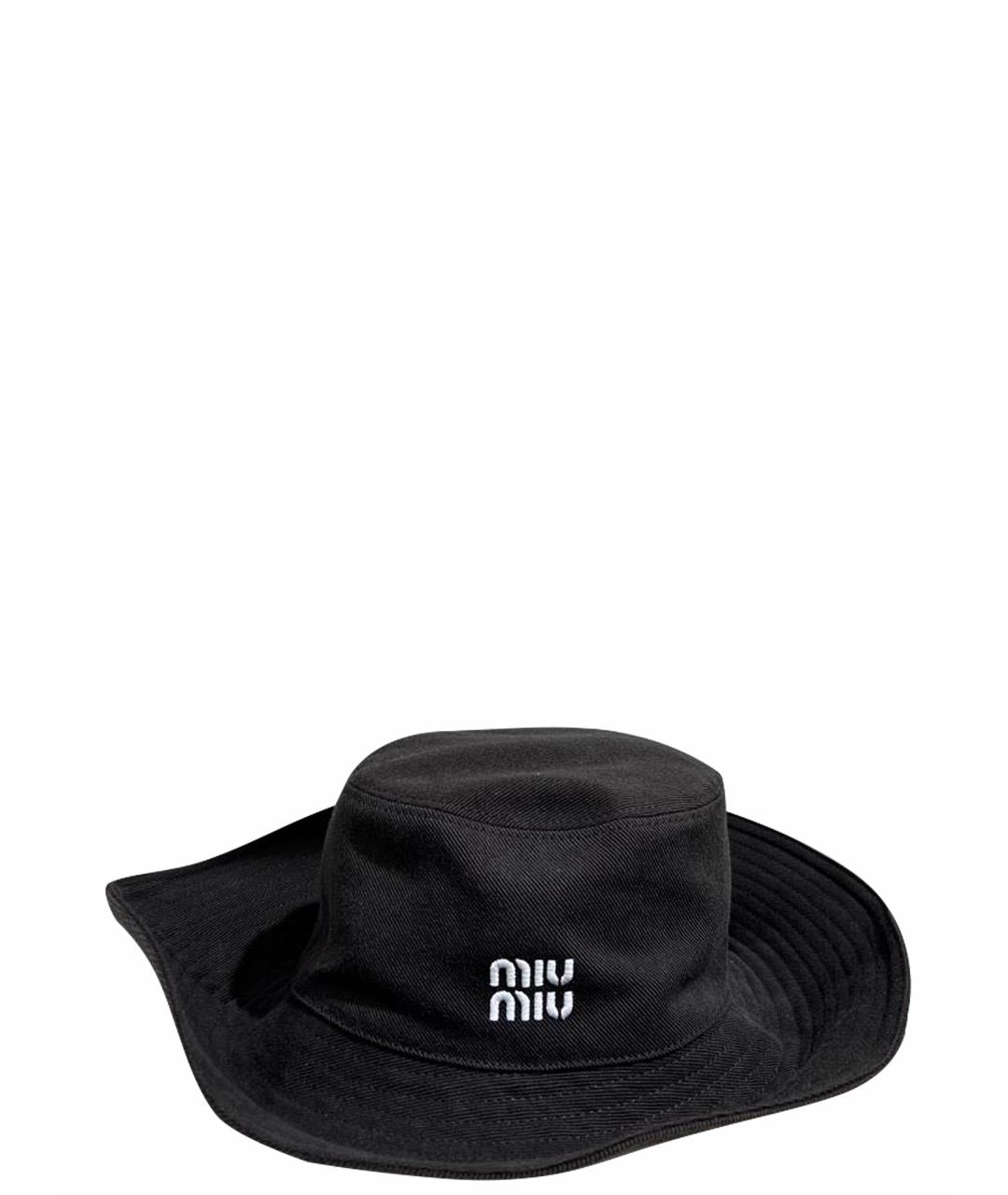 MIU MIU Черная шляпа, фото 1