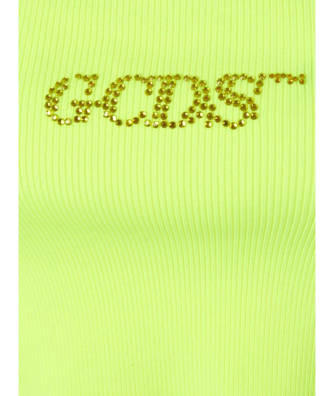 GCDS Зеленая полиамидовая майка, фото 3