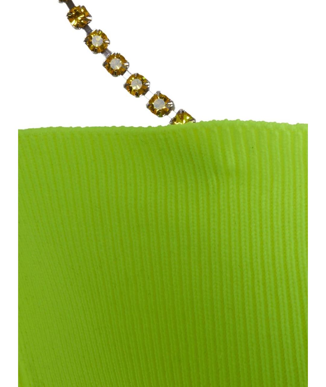 GCDS Зеленая полиамидовая майка, фото 4