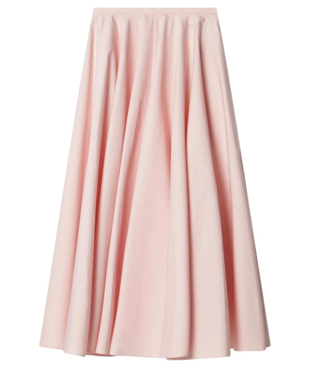 GIVENCHY Розовая хлопковая юбка миди, фото 1