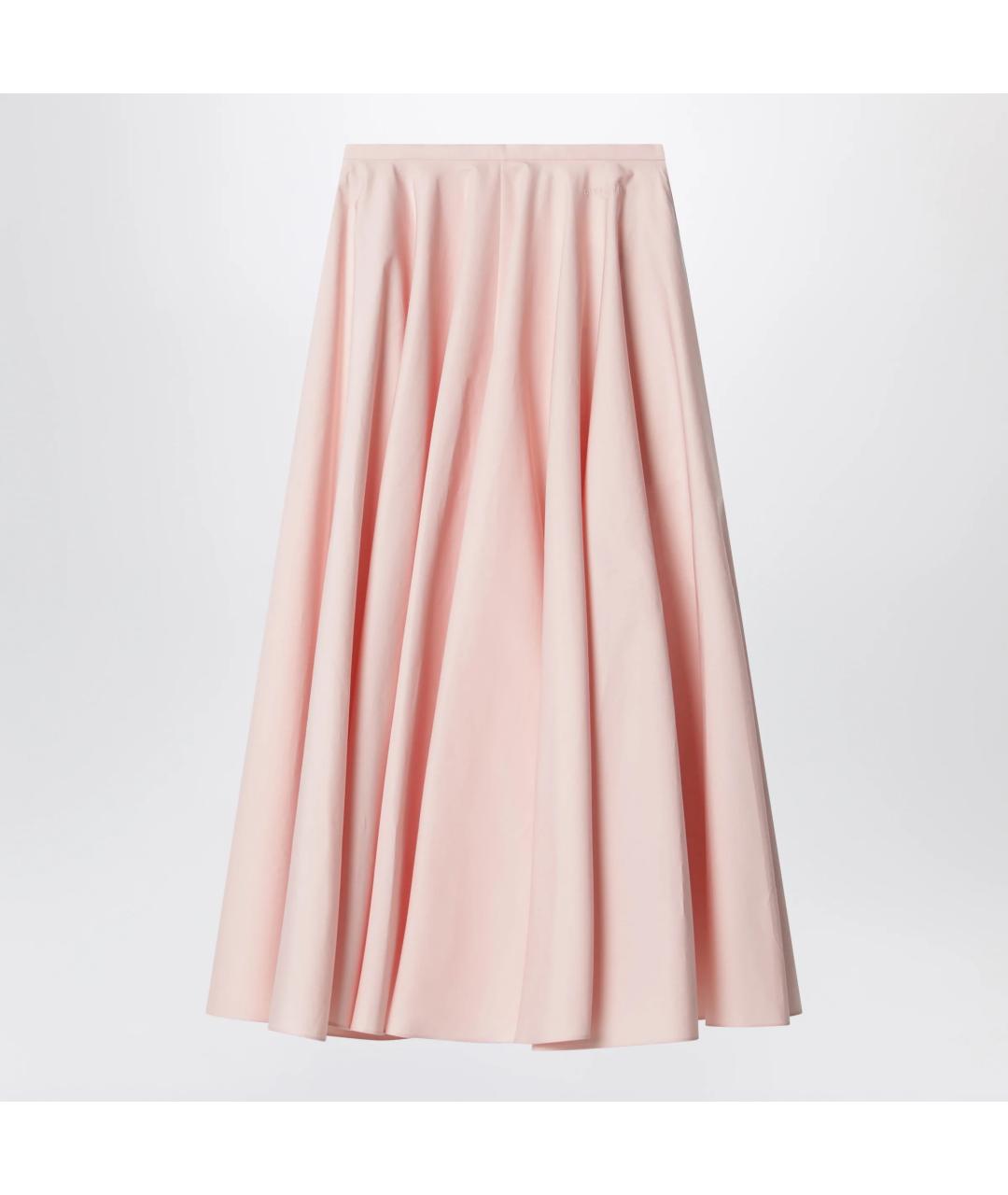 GIVENCHY Розовая хлопковая юбка миди, фото 3