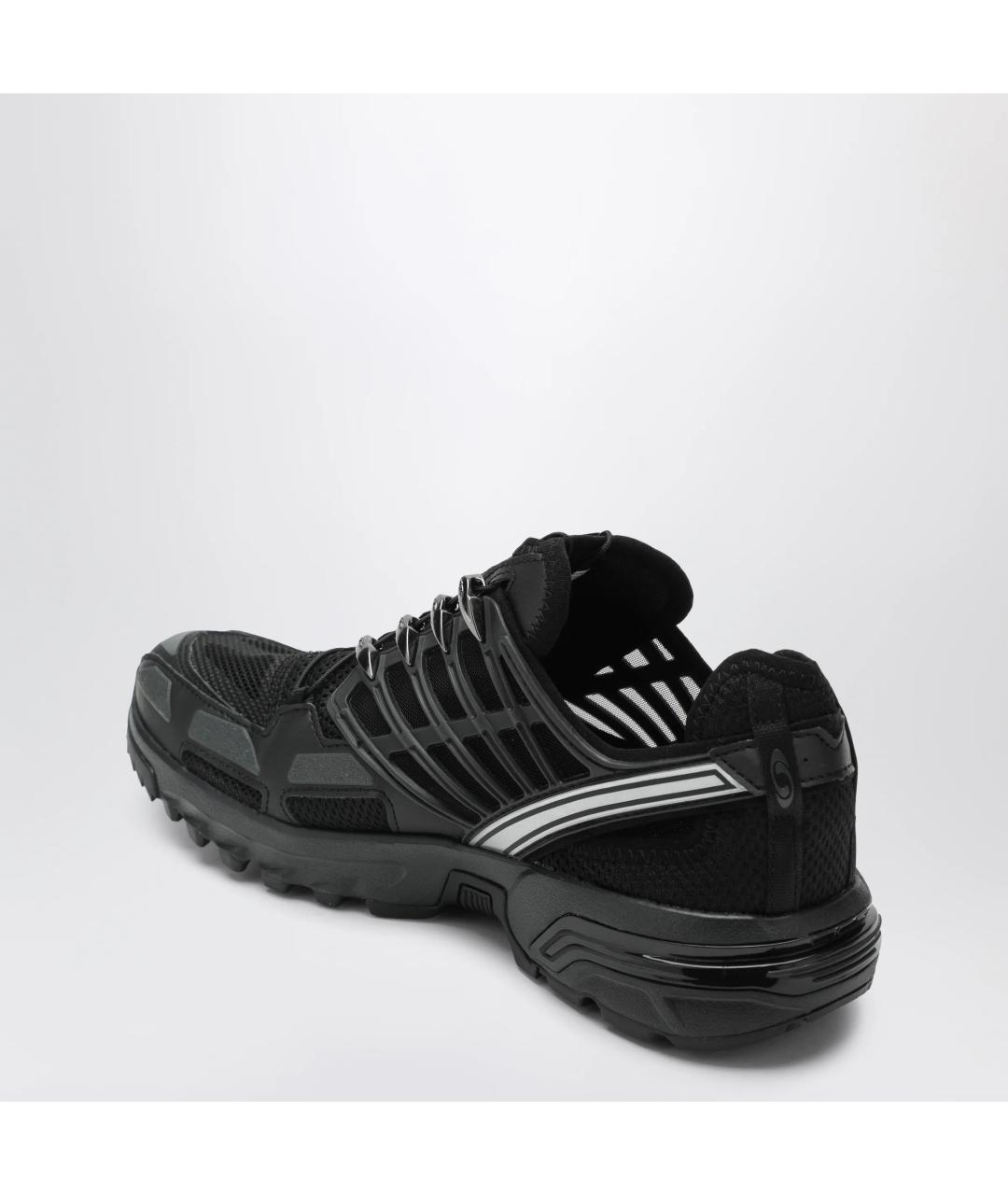 SALOMON Черные текстильные низкие кроссовки / кеды, фото 2