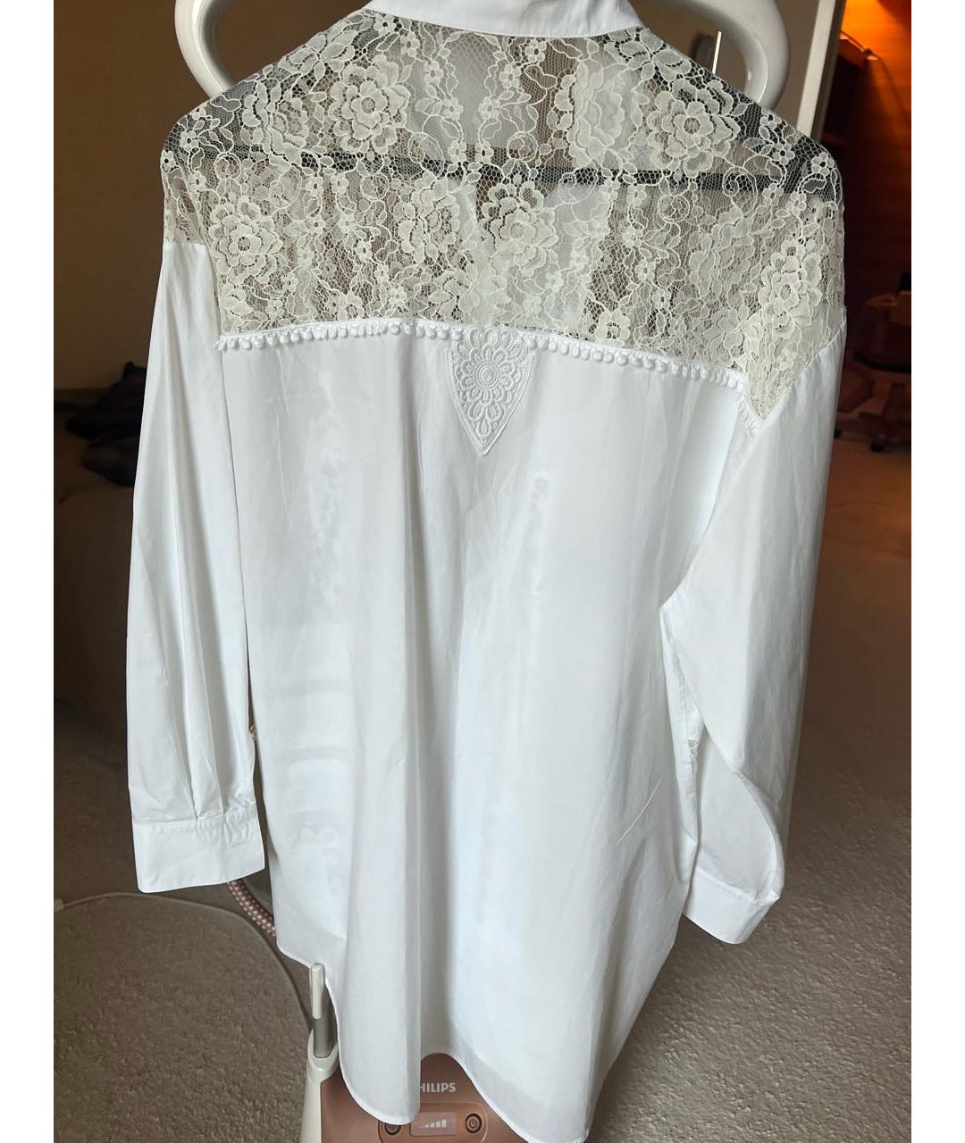 GOLDEN GOOSE DELUXE BRAND Белая хлопковая рубашка, фото 2