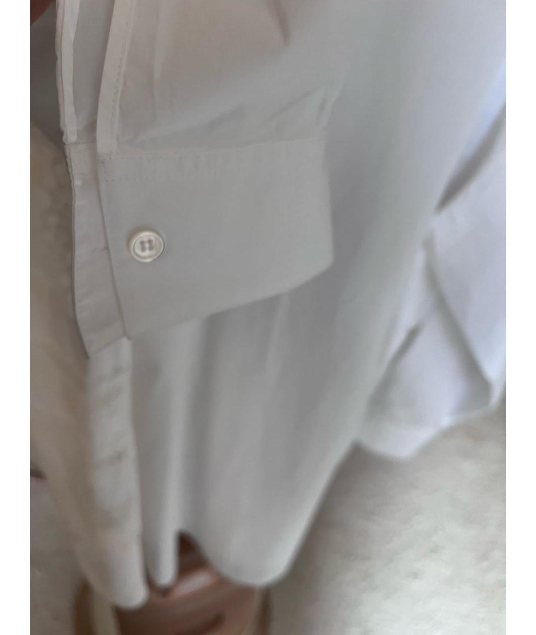 GOLDEN GOOSE DELUXE BRAND Белая хлопковая рубашка, фото 3