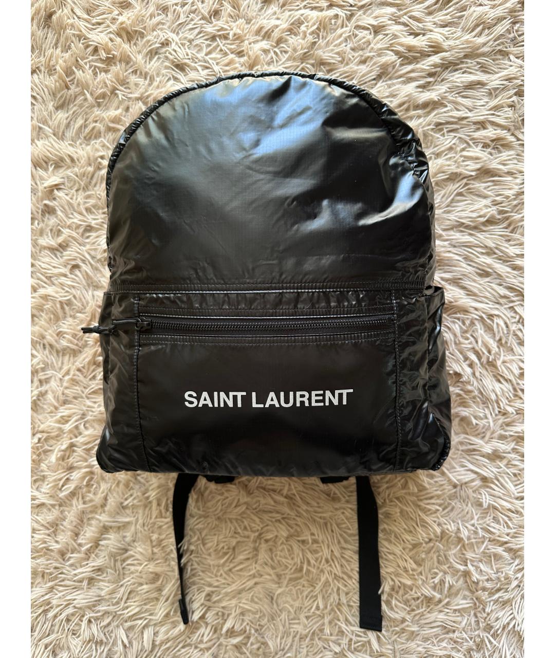 SAINT LAURENT Черный рюкзак, фото 8