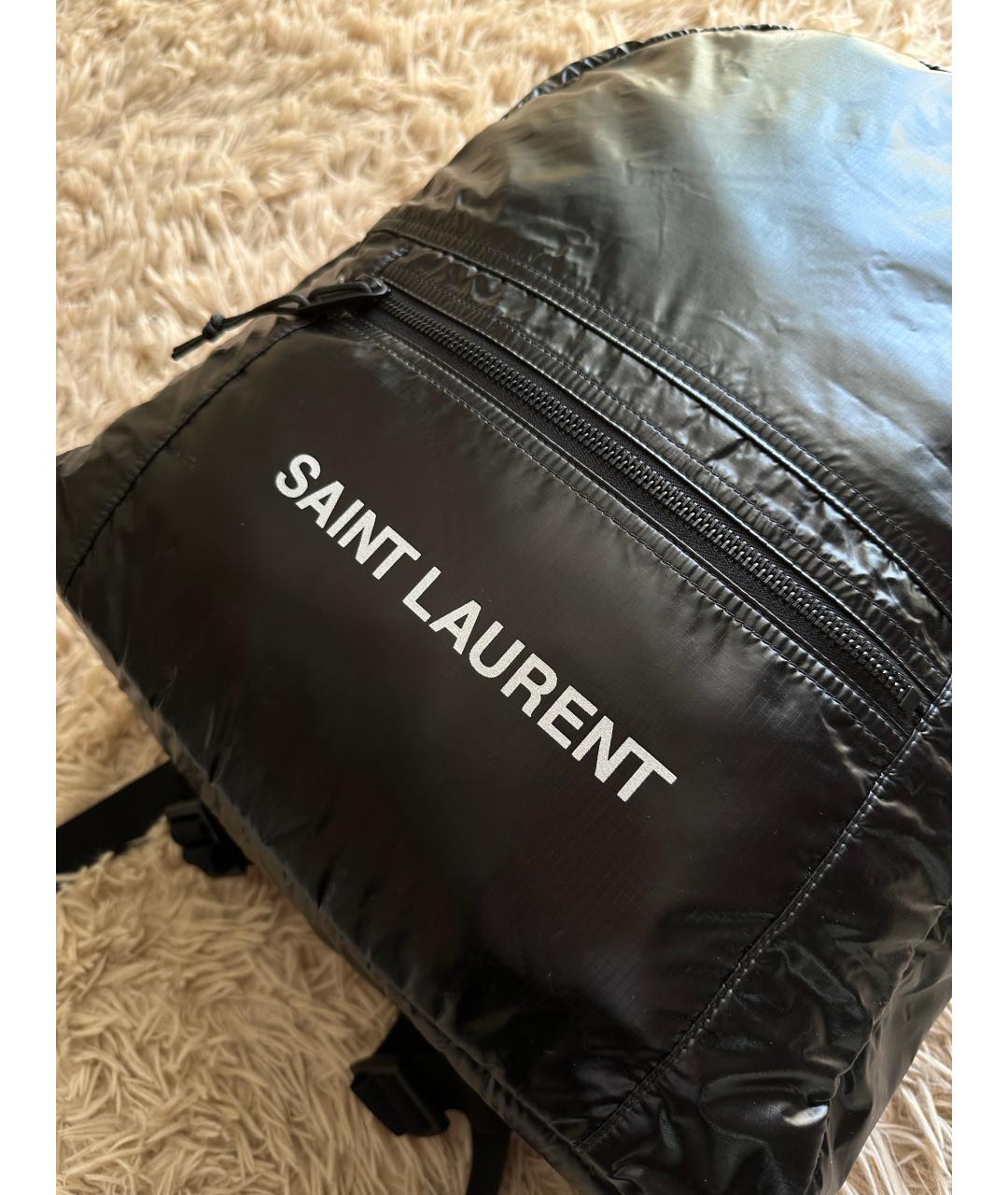 SAINT LAURENT Черный рюкзак, фото 5