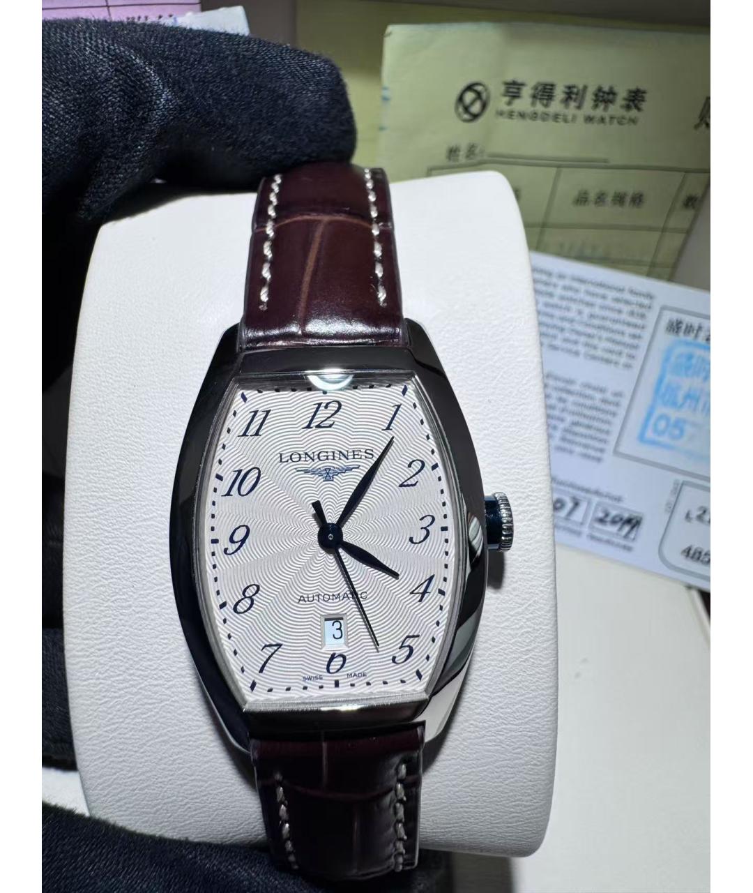 LONGINES Серебряные часы, фото 5
