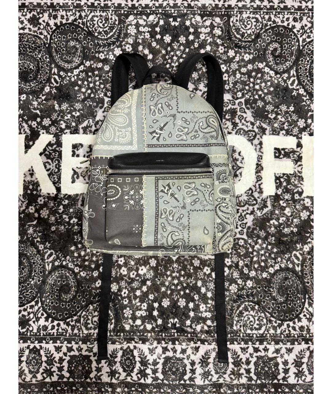 AMIRI Антрацитовый рюкзак, фото 5