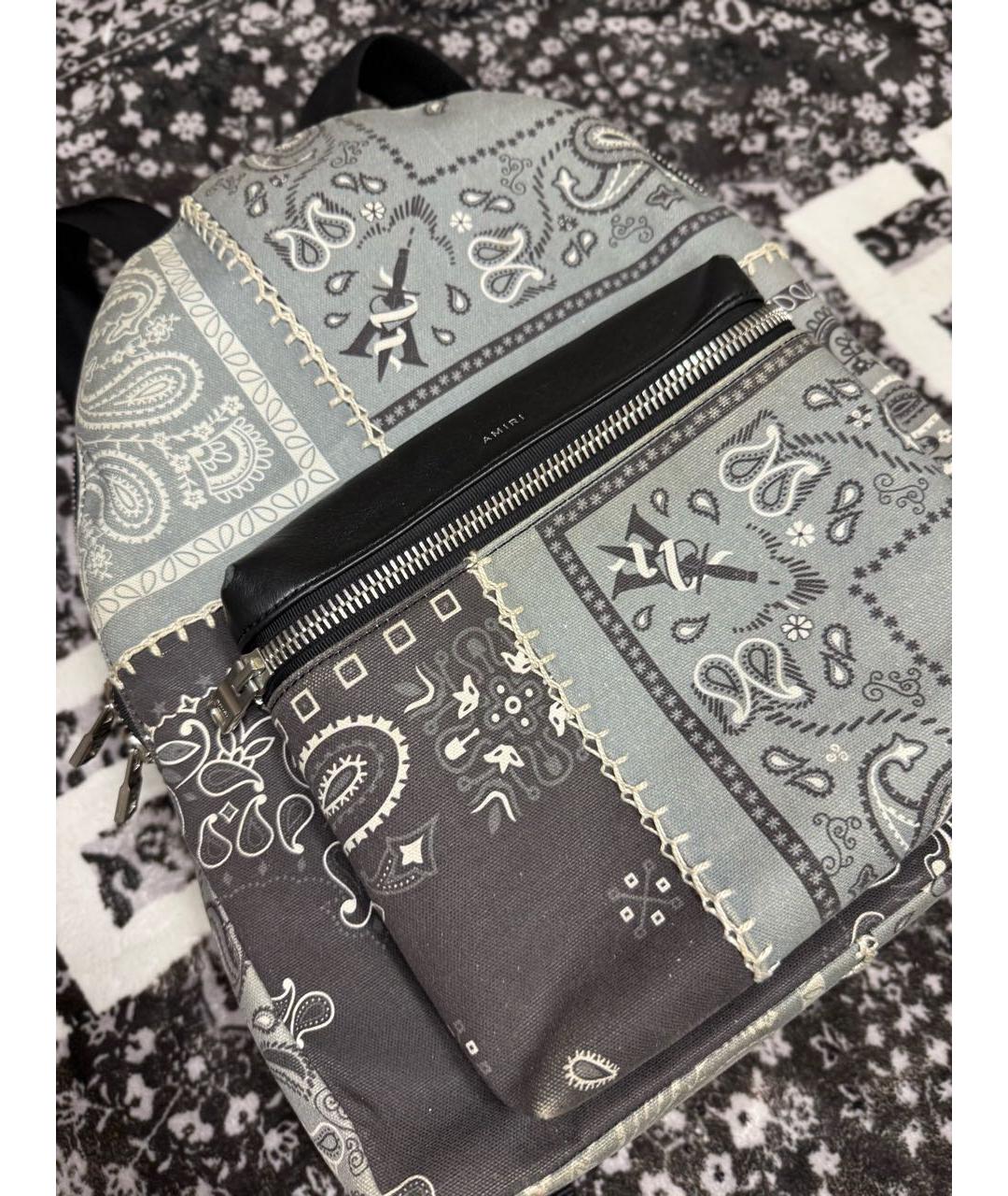 AMIRI Антрацитовый рюкзак, фото 2