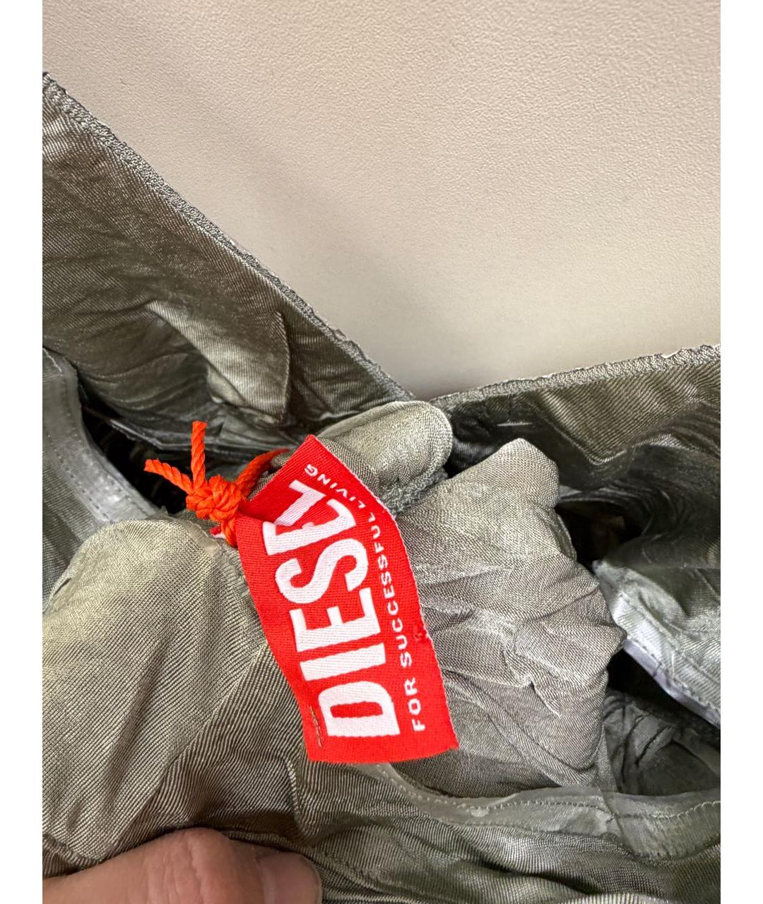 DIESEL Серебряное вечернее платье, фото 8