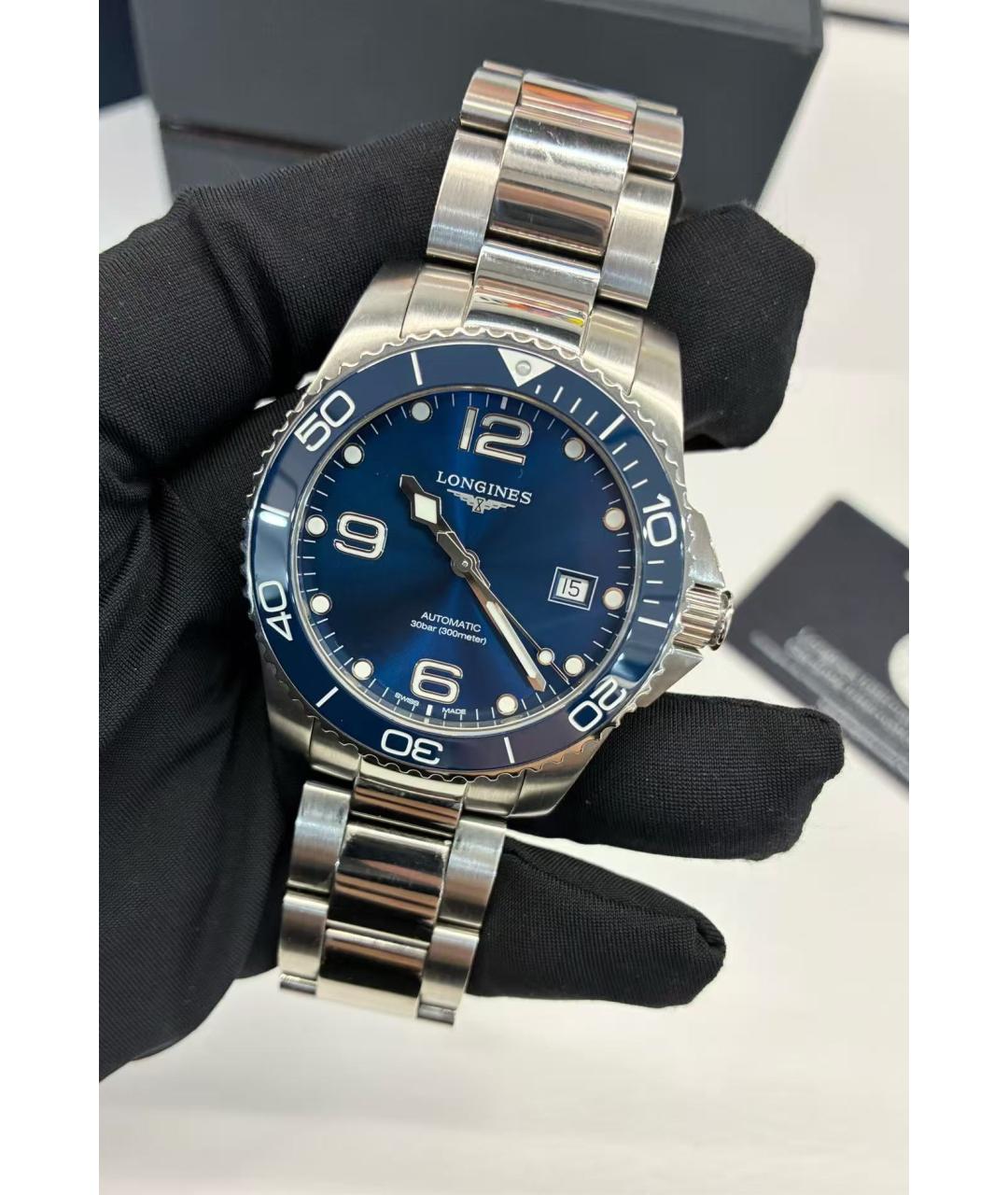 LONGINES Серебряные часы, фото 4
