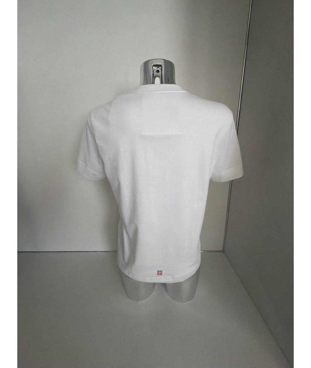 GIVENCHY Белая хлопко-эластановая футболка, фото 2