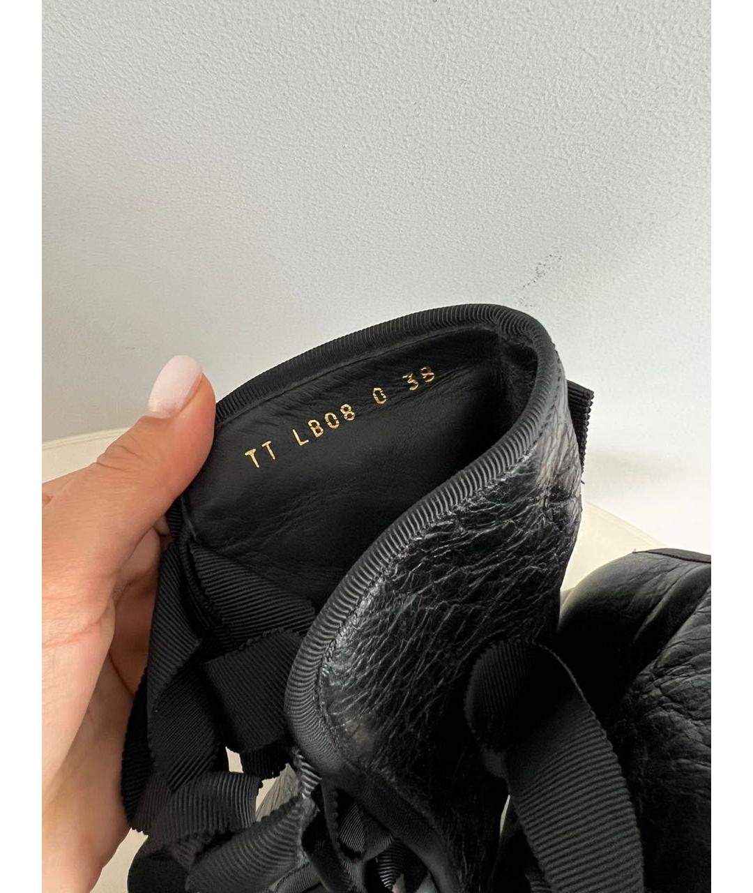 VALENTINO Черные кожаные ботильоны, фото 3