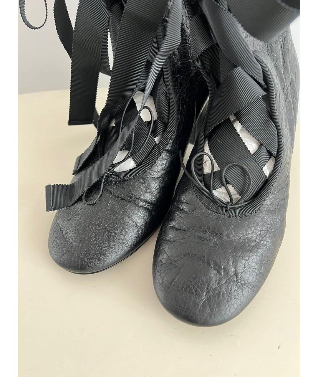 VALENTINO Черные кожаные ботильоны, фото 6