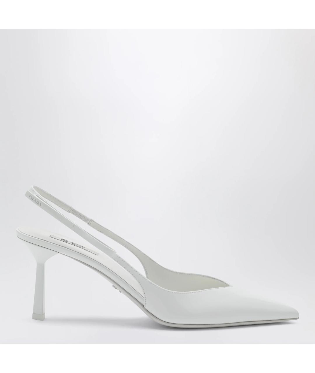 PRADA Белые кожаные туфли, фото 3