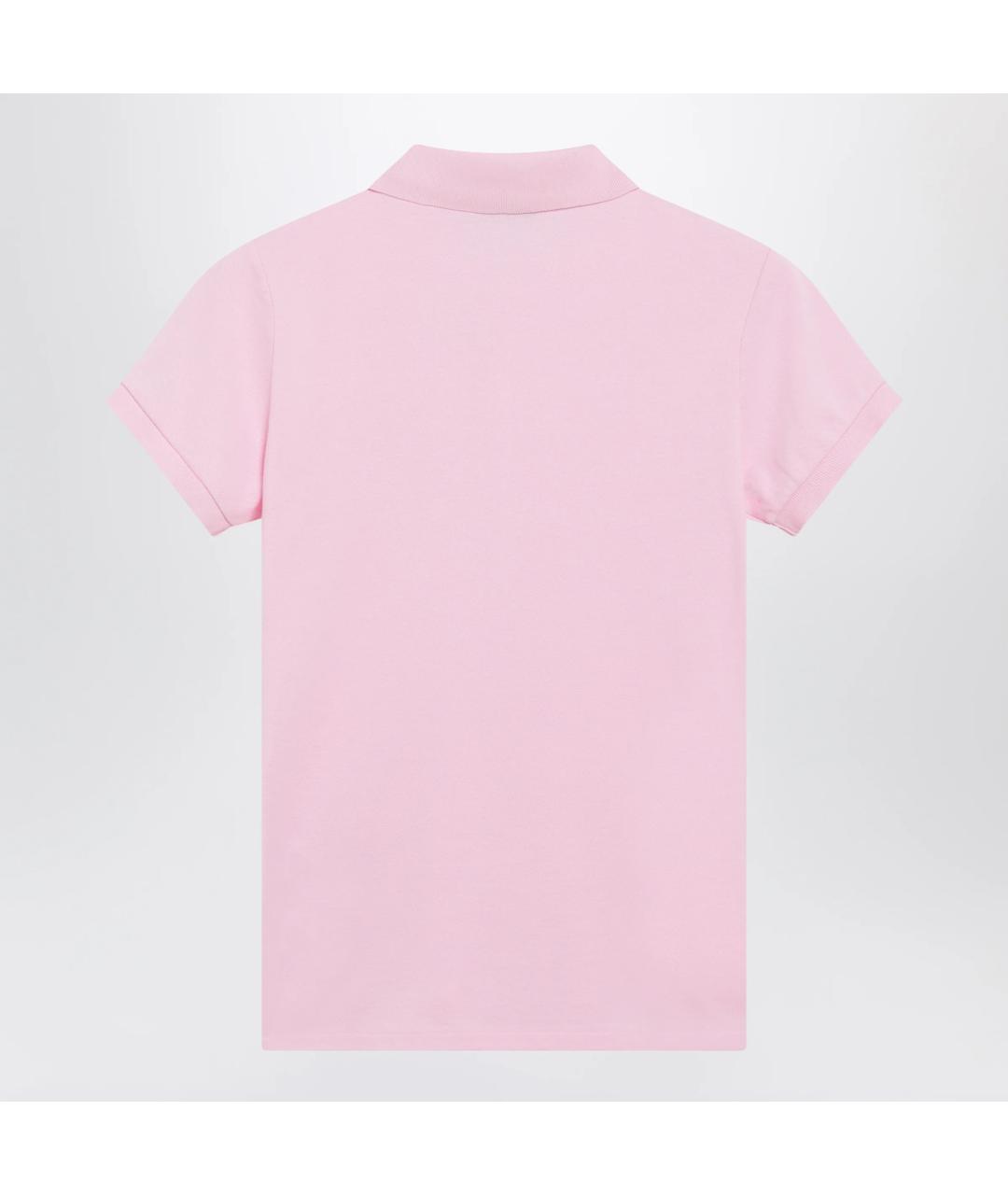 POLO RALPH LAUREN Розовая хлопковая футболка, фото 2
